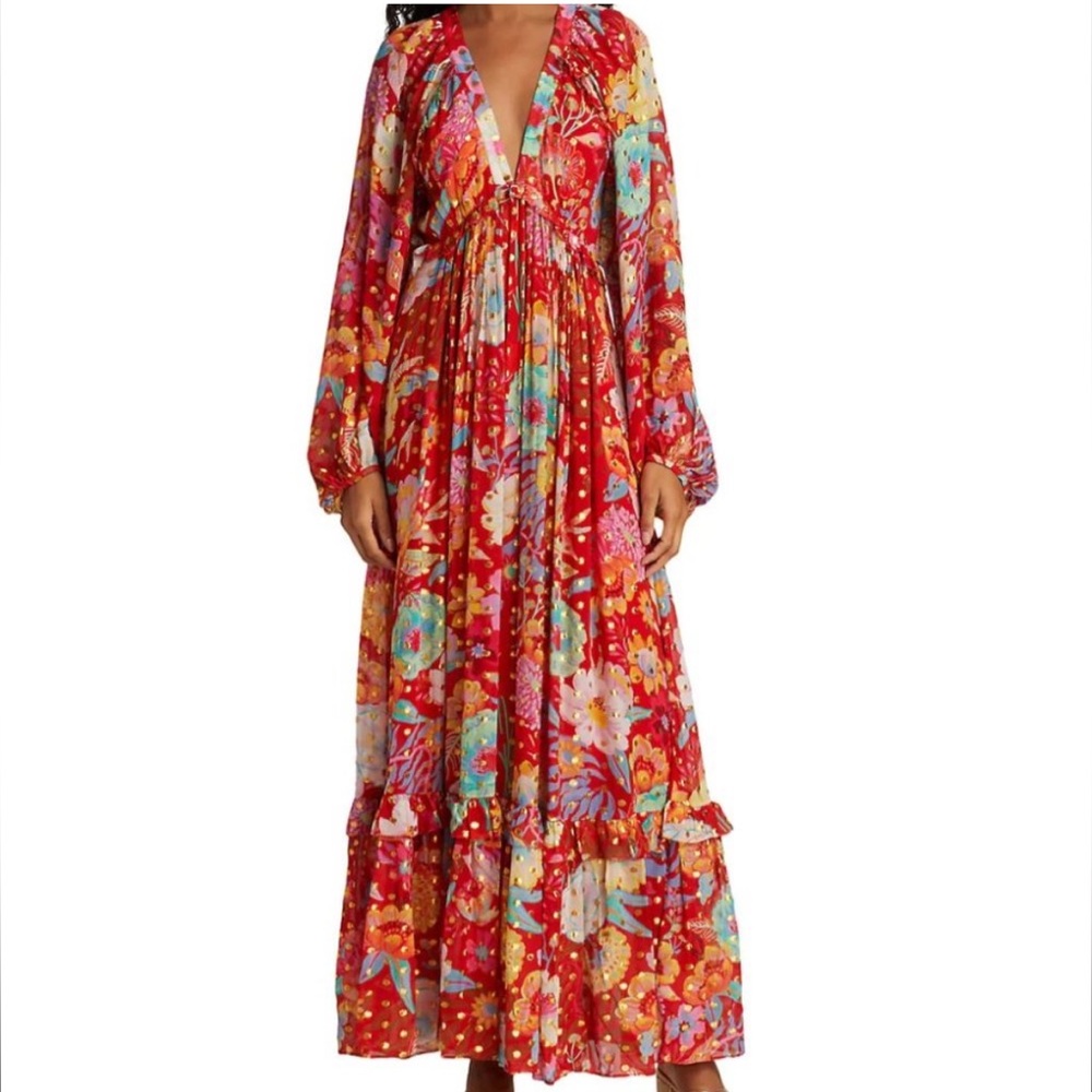 Farm Rio Hudson Floral Maxi Dress
